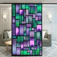 thumbnail image 2 of Película decorativa para ventanas con efecto ladrillo de color para privacidad, pegatinas para ventanas con vitrales, sin pegamento, con adherencia estática, película esmerilada para ventanas, 2 of 5