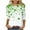 Green, variant on XuJwPNcy Womens St Patrick's Day Shirts 3/4 Sleeve Printed Tops Fashion Crew Neck Shirt Loose Comfy Clothes
