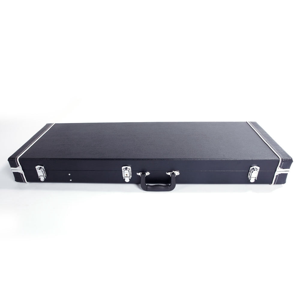 IVV Electric Guitar Square Hard Case High-Grade Guitar Case Flat Surface, Black