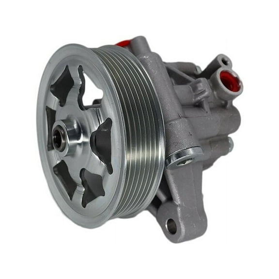 Front Power Steering Pump with Pulley - Compatible with 2008 - 2012 Honda Accord 2.4L 4-Cylinder 2009 2010 2011