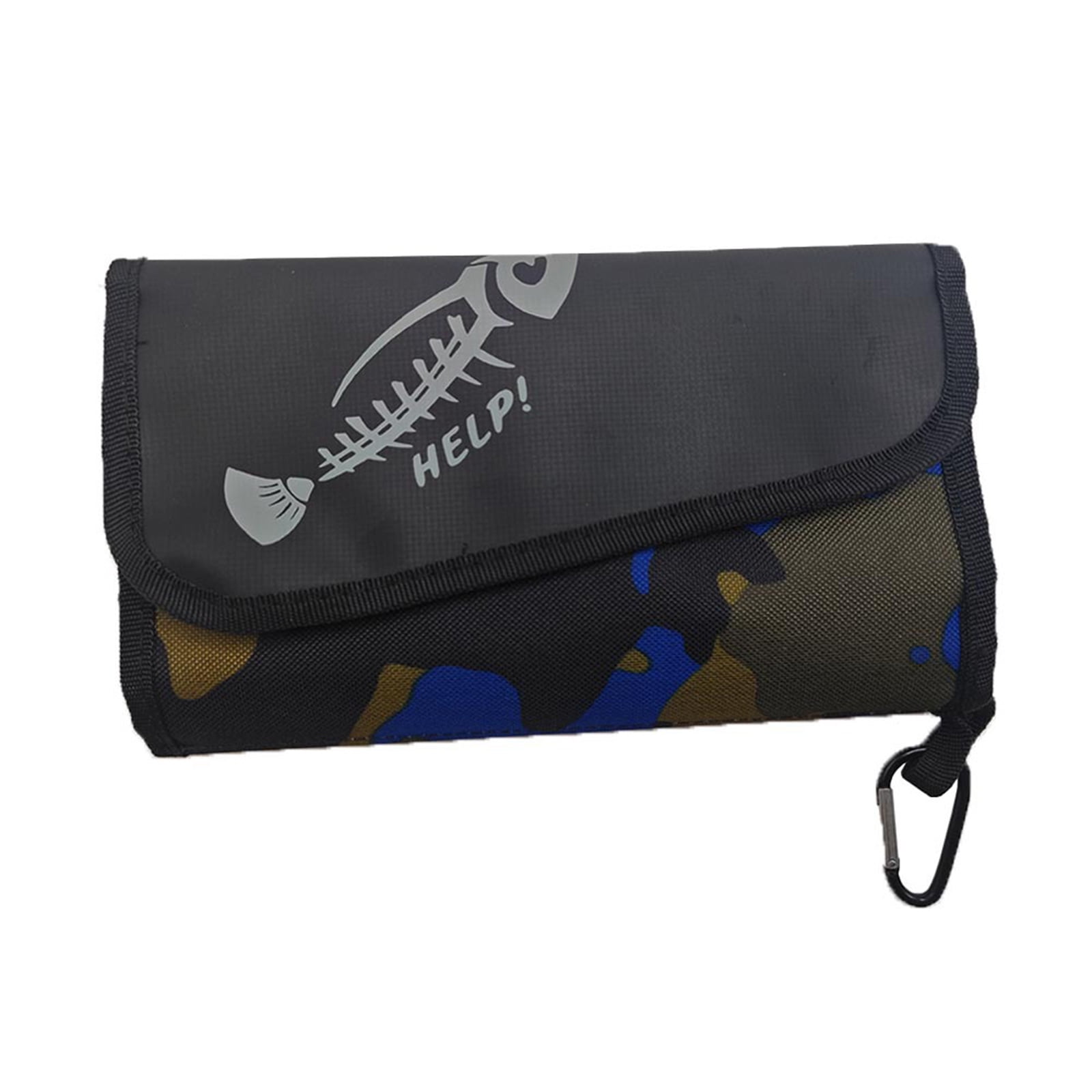 FEAMOS Fishing Lures Bag Waterproof Fishing Lures Storage Wallet Fishing Tackle Bag with PVC Bag Soft Baits Case for Outdoor