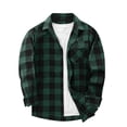 thumbnail image 5 of Boys Plaid Shirts Long Sleeve Button Down Flannel Shirt Casual Tops Comfy Lapel Checkered Shirt Tops For Kids,Flannel Shirt Boys 14-15 Years, 5 of 7