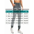 thumbnail image 3 of SGFCWSX Men's Jogger Pants,Zippered Pocket Solid Casual Button Waist Athletic Sportswear Trousers Gray S, 3 of 4