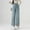 Light Blue, variant on Women’s Maternity Jeans Solid Color Wide Leg Denim Comfortable Straight Leg Cropped Over The Belly Pants
