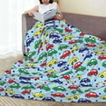 thumbnail image 6 of Fuzoiu Transport Print Ultra-Soft Micro Fleece Blanket,All Seasons Flannel Throw, Lightweight Blanket for Bed, Sofa, Couch, Movie Night, Camping, and Travel-60"x50", 6 of 7