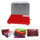 thumbnail image 3 of Caja organizadora de aparejos portátil Sunnimix con divisores extraíbles rojo, 3 of 8