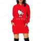 thumbnail image 3 of Nueva sudadera con capucha de la película de dibujos animados HELLO KITTY divertida de primavera para mujer, linda sudadera con gráficos de anime, sudadera con capucha vintage para mujer, 3 of 5