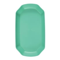 DAMAI Octagonal Plastic Tray,Plastic Decorative Tray for Ottoman,11.5 in Heavy Duty Rectangular Platters,Kitchen Counter, Living Room, Outdoor Lacquer Tray for Entertaining