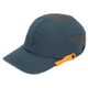 thumbnail image 1 of Gorra antigolpes de béisbol con visera transpirable protectora ajustable para deportes y trabajo azul con borde naranja, 1 of 9
