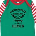 thumbnail image 4 of Inktastic Handpicked for Earth by My Pappy in Heaven with Angel Wings Boys or Girls Long Sleeve Baby Bodysuit, 4 of 5