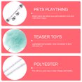 thumbnail image 4 of 2Pcs Cat Teaser Stick Plush Ball Cat Teasing Sticks Interactive Wand Toys Random Color, 4 of 5