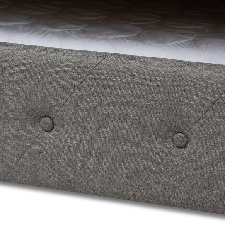 Baxton Studio Alena Modern and Contemporary Light Grey Fabric Daybed with Trundle Baxton Studio Alena Modern and Contemporary Light Grey Fabric Daybed with Trundle