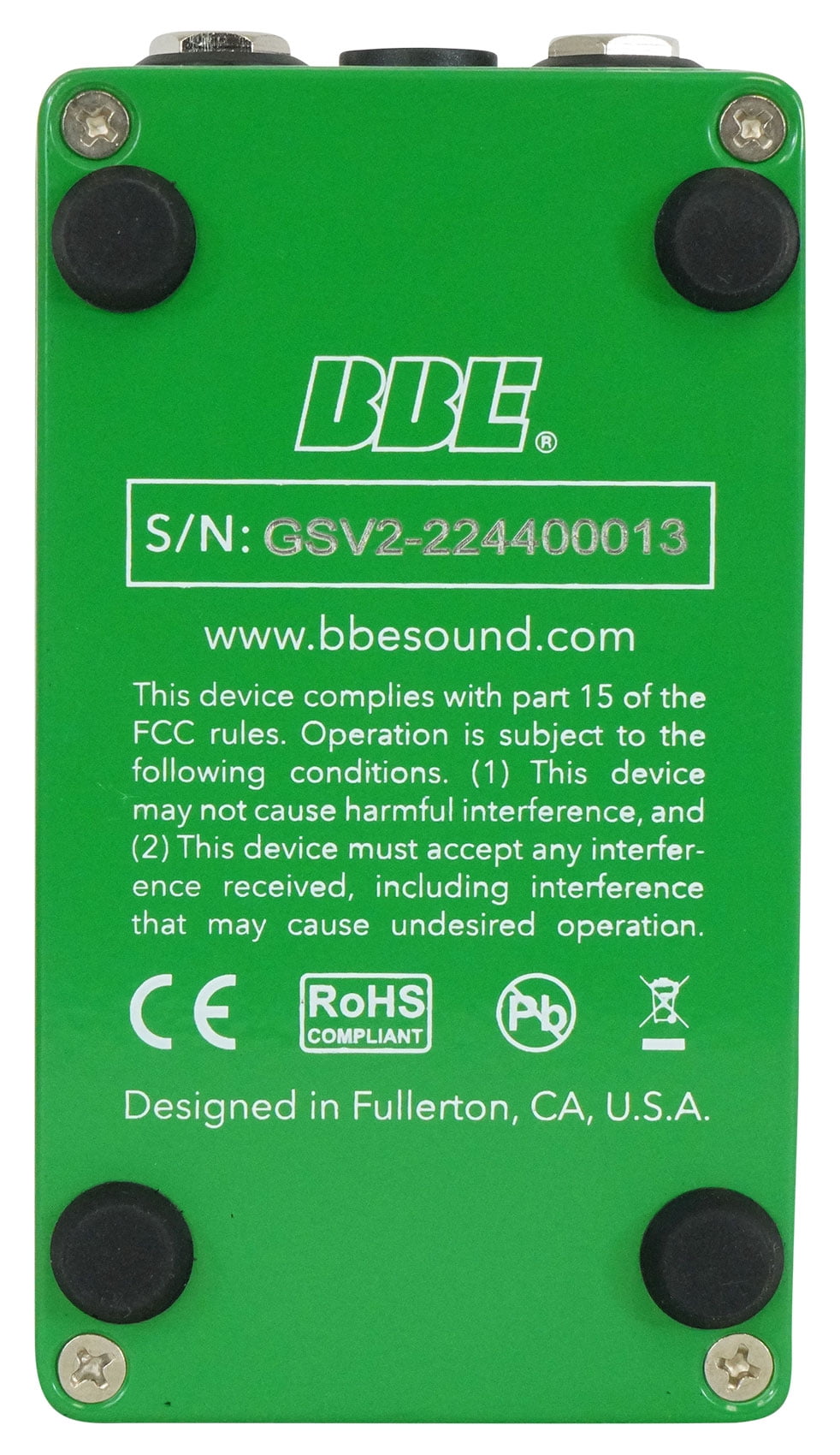 BBE 1-GSV2 Green Screamer V.2. Compact Modified Vintage Overdrive Pedal