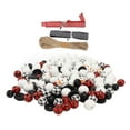 thumbnail image 1 of Beads Christmas Beads Ornament DIY Making Printed Pattern Reliable Reusable Decorative Schima Superba Hanging Christmas Beads, 1 of 8