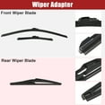 thumbnail image 5 of Unique Bargains 3 Pcs 26" 17" 12" Front Rear Windshield Wiper Blade Set Fit for Infiniti QX60 with J / U Hook Black, 5 of 6