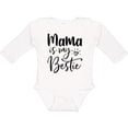 thumbnail image 3 of Inktastic Mama is My Bestie Boys or Girls Long Sleeve Baby Bodysuit, 3 of 5