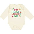 thumbnail image 3 of Inktastic My Gigi Loves Me Girls Apparel Girls Long Sleeve Baby Bodysuit, 3 of 5