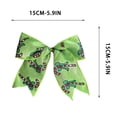 thumbnail image 3 of Decorative Holiday Bow Ornament, Classic Tied Fabric Bow for Gift Wrapping, Xmas Tree Wreath Garland Decoration, Festive Hanging Bow for Christmas Party Home Decor, 3 of 5