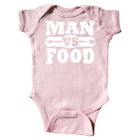 

Inktastic Man vs Food Gift Baby Boy or Baby Girl Bodysuit