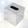 thumbnail image 2 of 1Pc Tissue Box Practical Fashion Durable Alloy Tissue Box Bathroom Paper Box Hanging Roller Paper Organizer for Office, 2 of 6