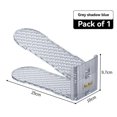 thumbnail image 2 of Shoe Slots Organizer, Adjustable Level Shoe Rack, Space-Saving Stackers for Pairs of Shoes (Clear, 3 Pack) B, 2 of 5