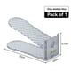 thumbnail image 2 of Shoe Slots Organizer, Adjustable Level Shoe Rack, Space-Saving Stackers for Pairs of Shoes (Clear, 3 Pack) B, 2 of 5