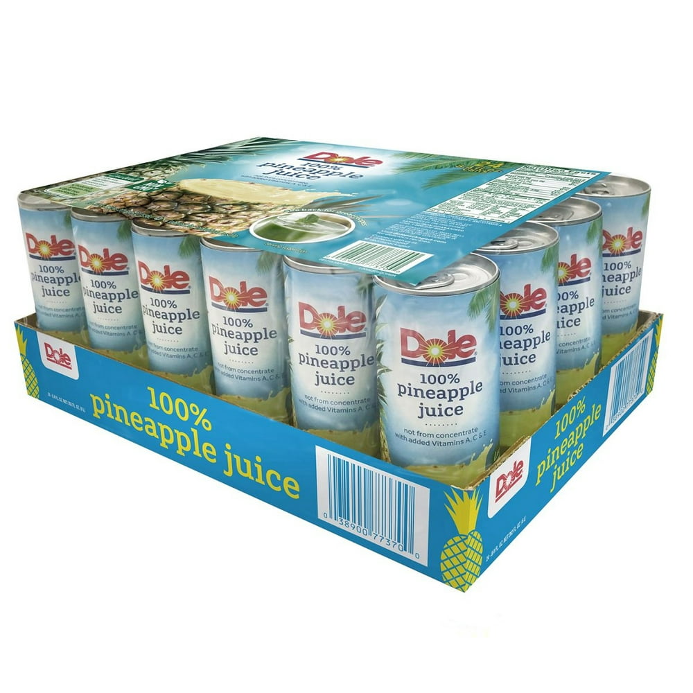 Dole 100 Pineapple Juice, 24 pk./8.4 oz.