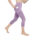 thumbnail image 5 of Xdegoge Capri Leggings for Girls with Pockets Buttery Soft High Waisted Pull on Yoga Leggings Skinny Fit Workout Leggings Gym Running Lounge Travel Wear, 5 of 8