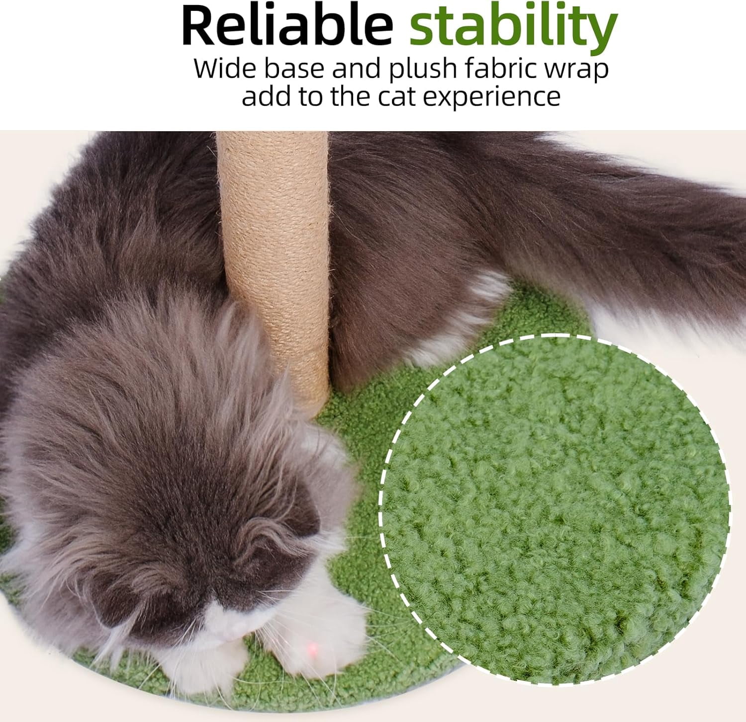 Cat Scratching Post 39.4 inch Tall Cat Tree for Indoor Cats Large Adult Cat Scratching Post with Sisal Rope,Cute Kitten Cat Scratcher in Monstera Plants