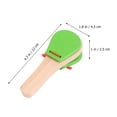 thumbnail image 2 of SASABAXI 1Pcs Green Wooden Long Handle Castanet for Children's Instrumental Play, 2 of 8