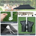 thumbnail image 6 of Gymax 10 x 20FT Pop-up Canopy Tent Folding Instant Sun Shelter w/ 3 Adjustable Heights Black, 6 of 10