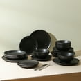 thumbnail image 7 of Stone Lain Rio 24-Piece Dinnerware Set Stoneware, Black, 7 of 7