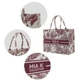 thumbnail image 6 of MKF Collection Adorabella Women's Large Tote Handbag Canvas Botanical Print Design by Mia K. - Black, 6 of 7
