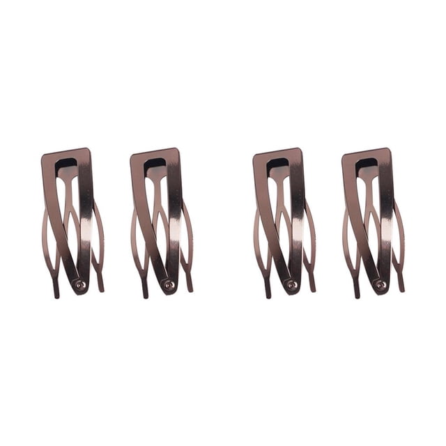 fastboy Hair Ornaments Sturdy Simple Styling Tools Side Clip Snap Fastener Clip Light Black 2Set
