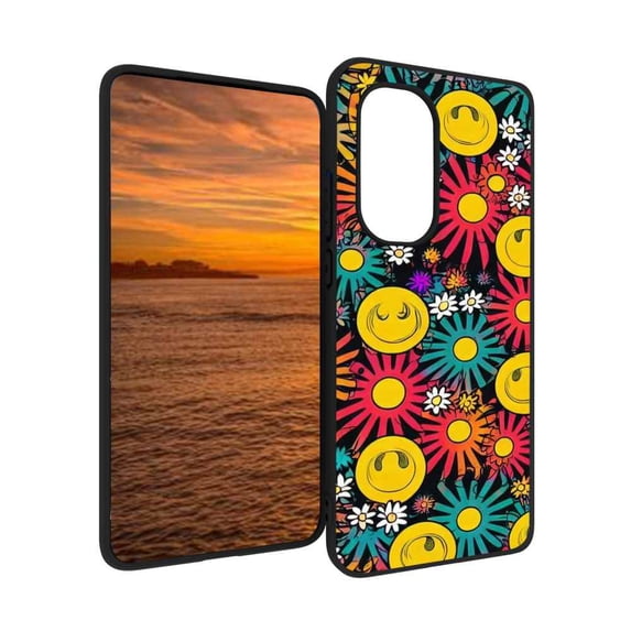 Compatible with Motorola Moto Edge 2022 Phone Case, Abstract-Psychedelia-Hippie-16 Case Silicone Protective for Teen Girl Boy Case for Motorola Moto Edge 2022