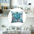 thumbnail image 5 of Blue Tortoise Throw Pillow Covers  Sea Turtle Reptile Pillow Covers For Home Bed Sofa, Coastal Nautical Marine Life Cushion Cases, Underwater World Decorative Accent Pillow Cases, 5 of 7