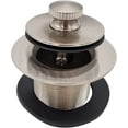thumbnail image 4 of Westbrass Universal Thread Twist & Close Bathtub Drain with Adaptor and Two-Hole Overflow, Satin Nickel, 4 of 7