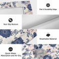 thumbnail image 6 of Navy Blue Floral Outdoor Rug for Patio/Deck/Porch, Non-Slip Large Area Rug 5 x 7 Ft, Vintage Watercolor Botanical Flower Leaf Indoor Outdoor Rugs Washable Area Rugs, Camping Rug Carpet Runner, 6 of 8