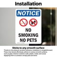 thumbnail image 3 of (2 Pack) No Smoking No Pets Sign, 3 of 7
