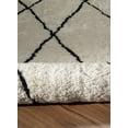 thumbnail image 5 of Linon Morocco Shag Markesh ivory black 2x3 Rug, 5 of 5