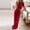 Red, variant on Tbopshirt Women's 2 Piece Outfits Women's Summer Short Sleeve Crewneck Tops Long Pants Comfortable Homewear Two-piece Set Wide Leg Pants