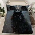 thumbnail image 3 of Feelyou 3D Jungle Wolf Twin Sheet Sets for Teens, Woodland Wildlife Lover Twin Fitted Sheet, Rustic Animal Theme Flat Sheet, Luxury Bedroom Decor, 3-Piece, 3 of 8
