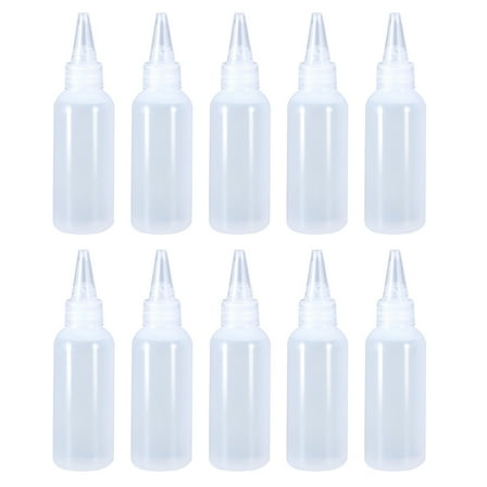 10Pcs Plastic Squeeze Bottle Small Squirt Jet Sauce Condiment Ketchup Oil Salad Dressing 30ML Kitchen Squeeze Bottl