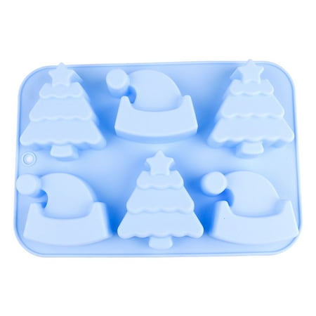 

Christmas 6 Grids Silicone Cake Mold DIY Kitchen Baking Accessory (Tree Hat)