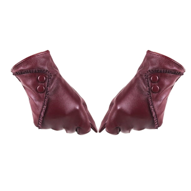 Qarigey 2 uds guantes de conducción para mujer con pantalla táctil térmicos de invierno tendencia de moda elasticidad simplicidad manoplas guantes y mitones