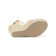 thumbnail image 5 of Allegra K Women's Crisscross Espadrille Platform Lace Up Wedge Sandals, 5 of 7