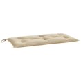 thumbnail image 1 of Cojín para banco de jardín VidaXL, tela Oxford duradera, beige, 1 of 7