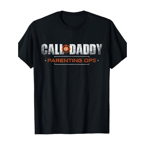 Gamer Dad Call Of Daddy Parenting Ops Funny Fathers Day T-Shirt Gifts Shirt From Daughter Wife T-Shirts For Men Mens T-Shirts Crew Neck Casual T-Shirt Soft Funny T-Shirts Gym Frien