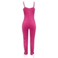 thumbnail image 5 of lulshou Jumpsuits for Women, Womens Fashion Summer Solid Casual Camis Sleeveless Suspender Jumpsuit Women's Jumpsuits, Rompers & Overalls, Hot M, 5 of 6