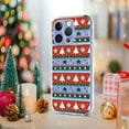 thumbnail image 5 of For iPhone 15 Pro Case (Compatible With MagSafe) Slim  Shockproof Christmas Themed Printed Pattern TPU Phone Case,Red&White,For iPhone 15 Pro, 5 of 7